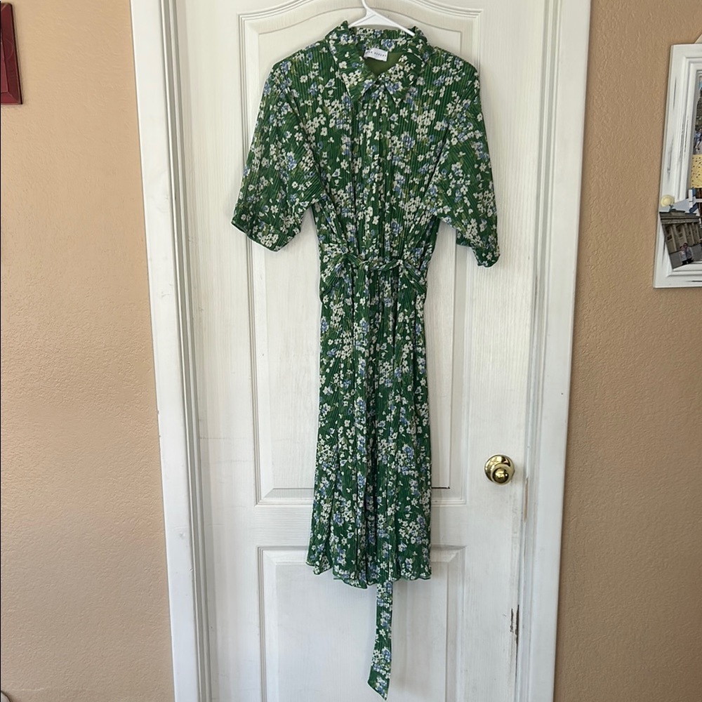 Floral Green Dress